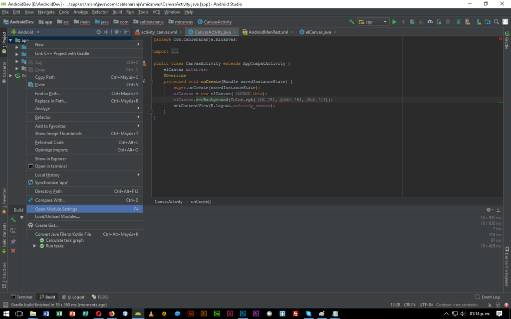 Como Cambiar API Minimo Android Studio, CableNaranja