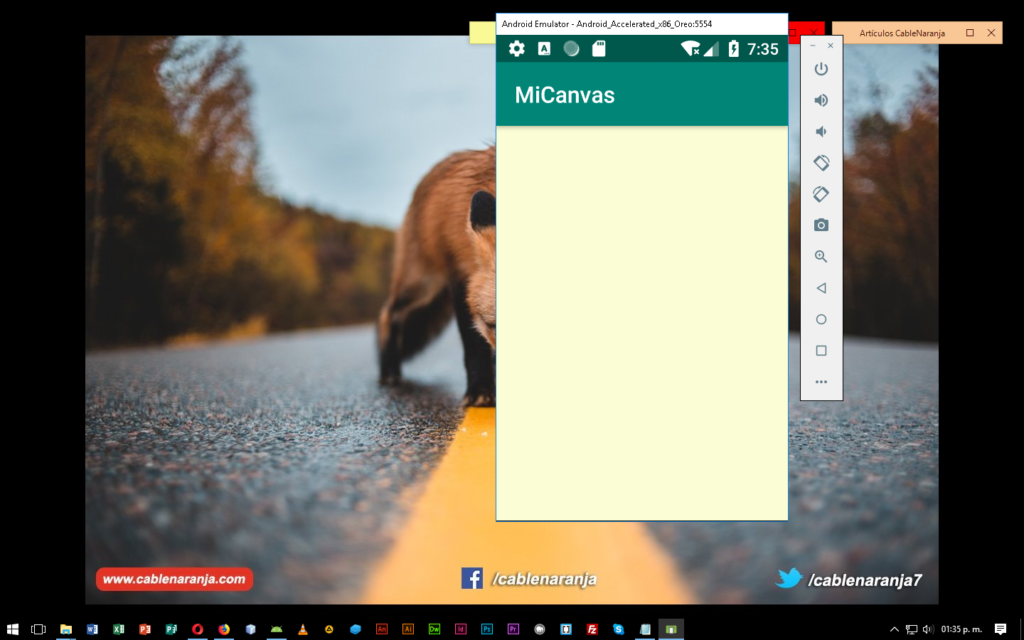 Como Crear Canvas Android Studio, CableNaranja