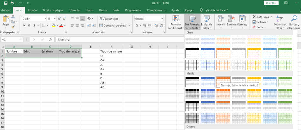 Validación de datos en Excel, CableNaranja