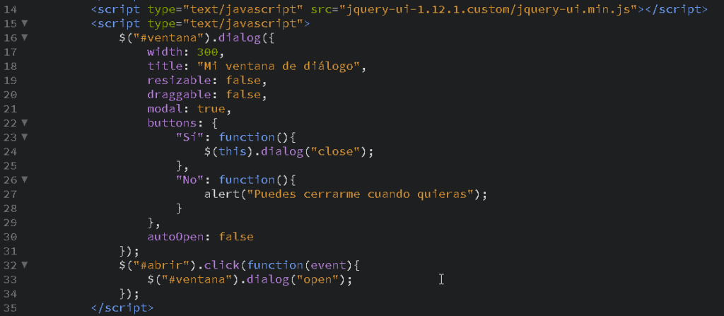 Como crear ventanas de diálogo en JavaScript con jQuery - CableNaranja