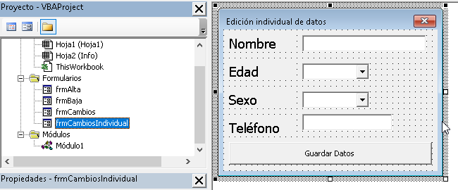 Como crear un CRUD en Excel con VBA