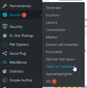 Como crear tablas de contenidos en WordPress con el plugin Easy-Table of Contents - CableNaranja