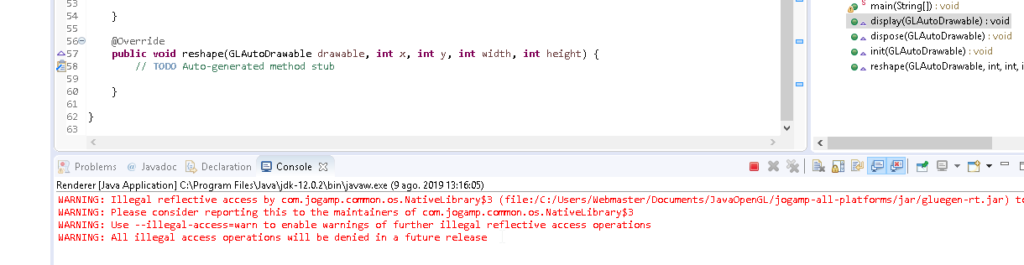 Como crear una aplicación OpenGL en Java con JOGL y Eclipse