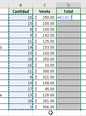 Creando fórmulas matriciales en Excel - CableNaranja