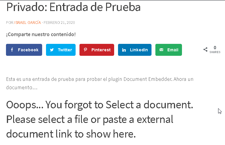 Como incrustar archivos en #Wordpress con el plugin-Document Embedder - CableNaranja