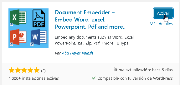 Como incrustar archivos en #Wordpress con el plugin-Document Embedder - CableNaranja