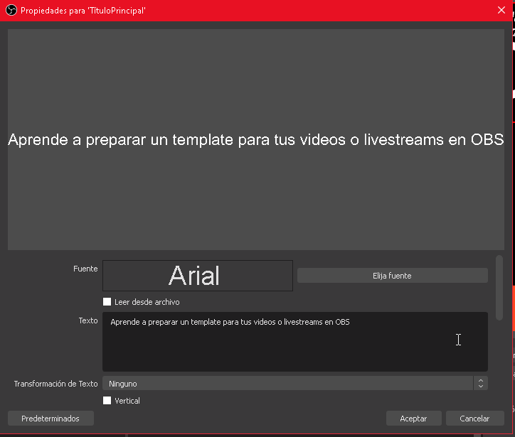 Aprende a preparar un template para tus videos o livestreams en OBS - CableNaranja