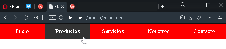 Como crear un menú drop down con puro CSS - CableNaranja