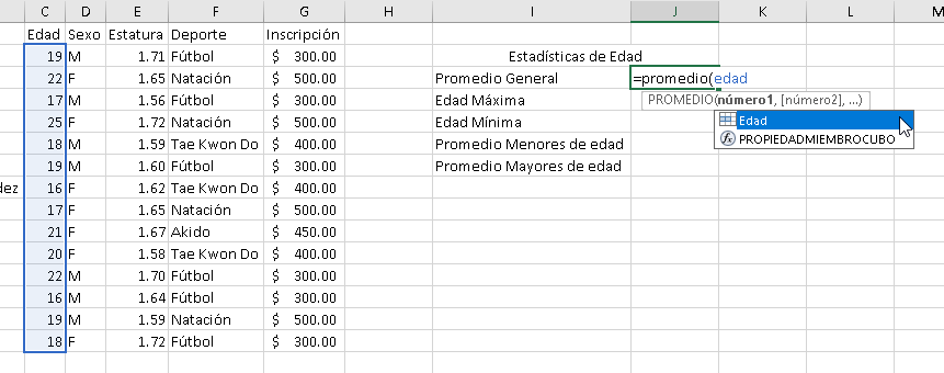 Manejo de nombres personalizados en Excel - CableNaranja