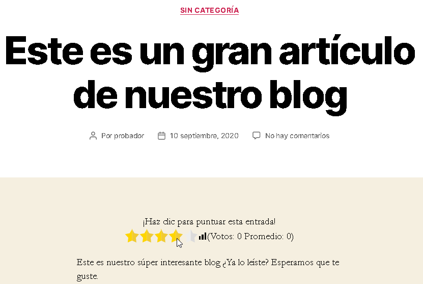 Puntua las entradas de tu #Wordpress con Yet Another Stars Rating - CableNaranja