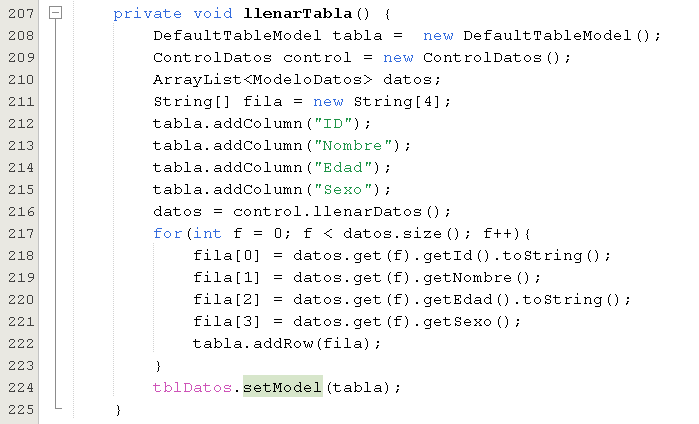 Cómo llenar un JTable con una tabla MySQL - CableNaranja