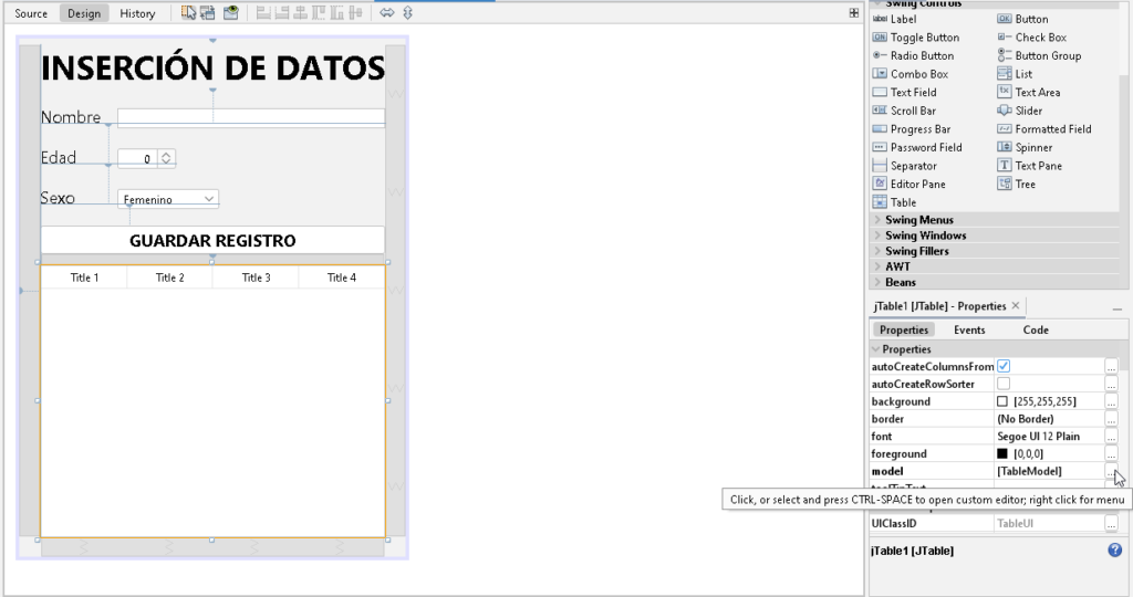 Cómo llenar un JTable con una tabla MySQL - CableNaranja