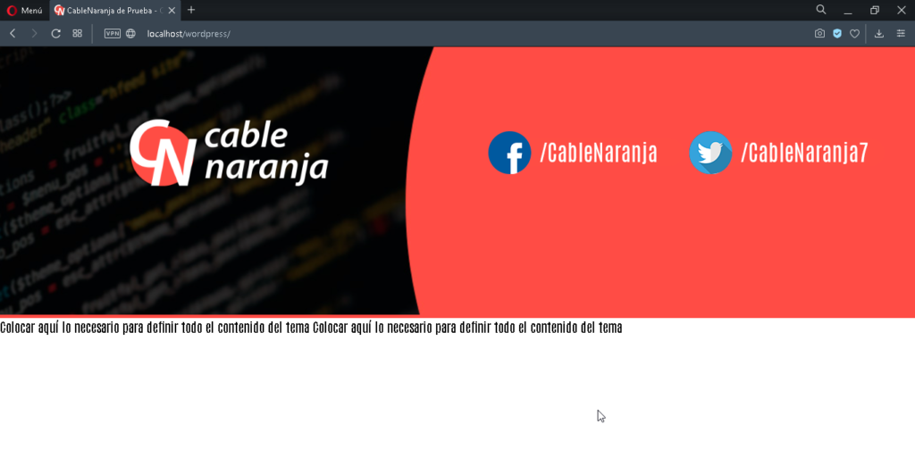 Creación de un tema de WordPress: El encabezado - CableNaranja