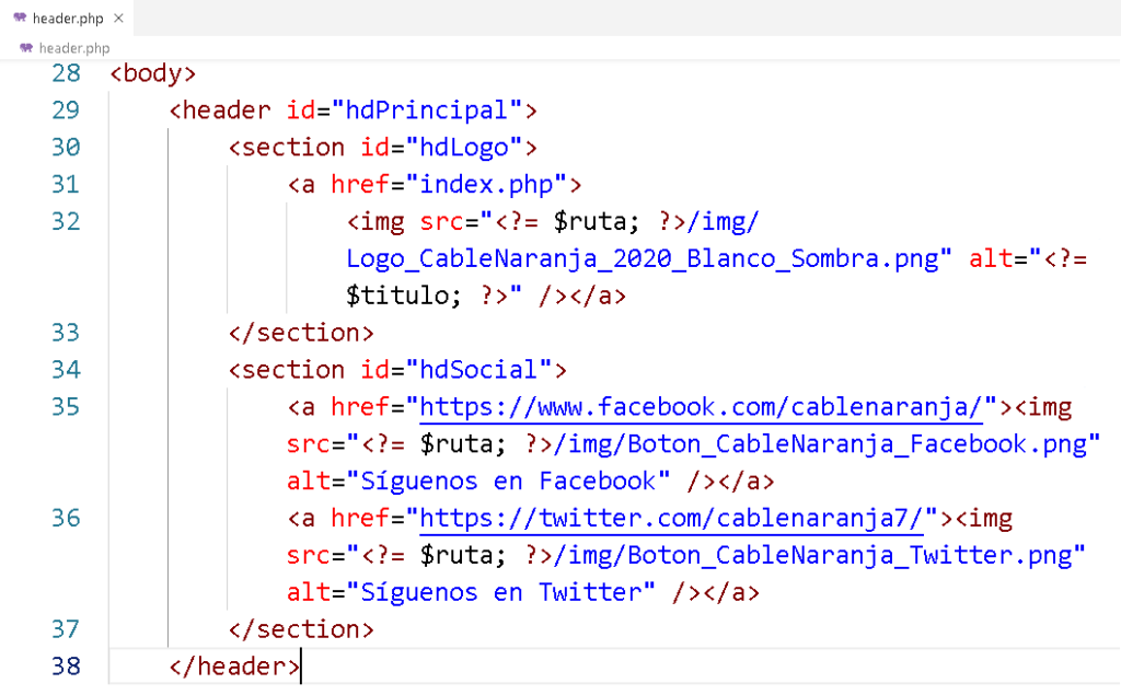 Creación de un tema de WordPress: El encabezado - CableNaranja