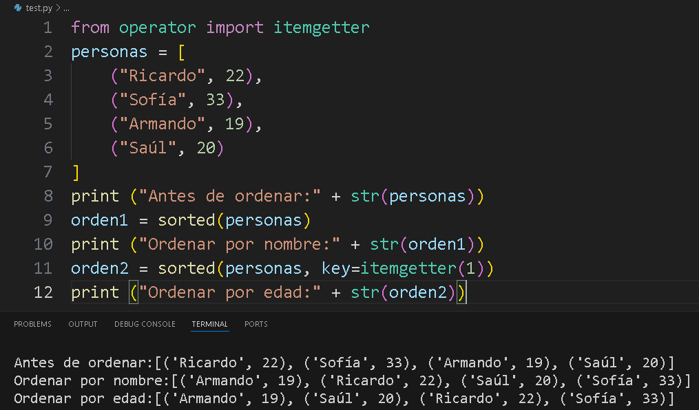 Métodos de Ordenamiento en Python - CableNaranja